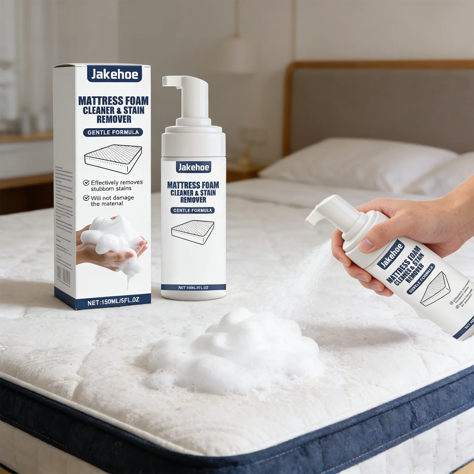 Mattress Cleaner Spray Fabric Stain Remover for Deep Cleaning Carpet Upholstery Spot Cleaner Decontamination Home Essentials