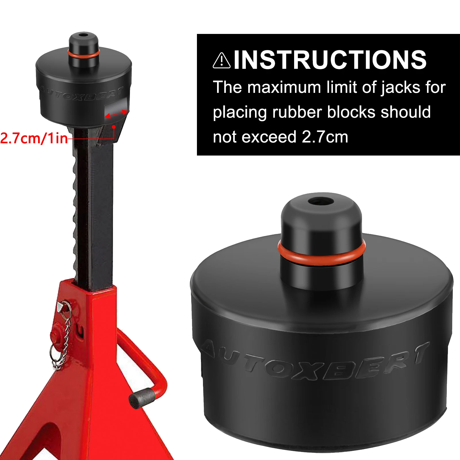 Dual-use Rubber Jack Pad Stand Adapter Pucks Fits Car Axle Jack Stands Floor Jack For Tesla Model 3 Model S Model X Model Y New