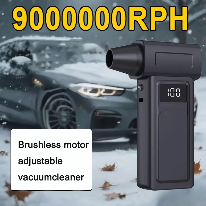 

Электрический турбоструйный вентилятор 1000000 об/мин, мощный портативный воздухоочиститель, пылесборник, перезаряжаемый через USB, 65 м/с, бесщеточный струйный очиститель для дома Clea