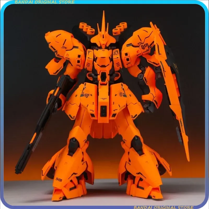 【منتج جديد】STAR RG 1/144 Orange Sazabi MSN-04 مجموعة أطقم منمذجة شخصيات الحركة مع شارات لعبة مجسمة بلاستيكية قابلة للجمع هدية #1