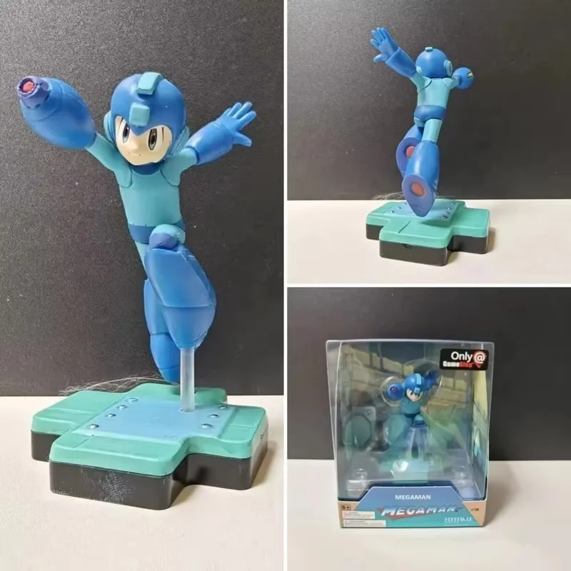 Figuras de Anime de Rockman, Mega Man, Adorno de Escritorio, Modelo de Decoración para Caja de Ordenador, Juguete Coleccionable para Niños, Regalo Festivo