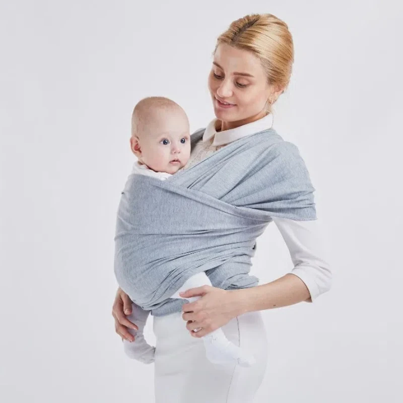 Baby Wrap Carrier Newborn to Toddler Stretchy Cotton Travel Baby Wrap Carrier Baby Sling 0-36 Months