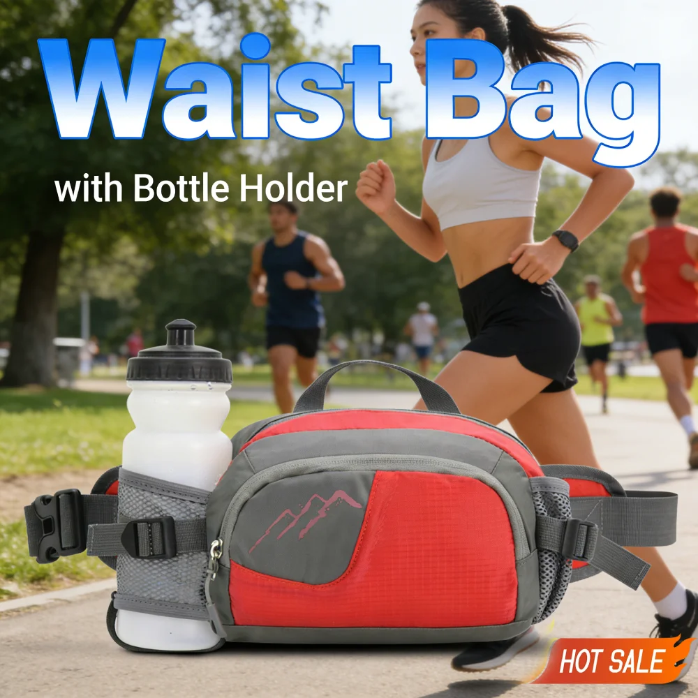 

Fanny Pack Running Belt Purse Phone Pouch Women Men Sling Waist Pack Nylon Waterproof for Cycling for Running Hiking for Jogging