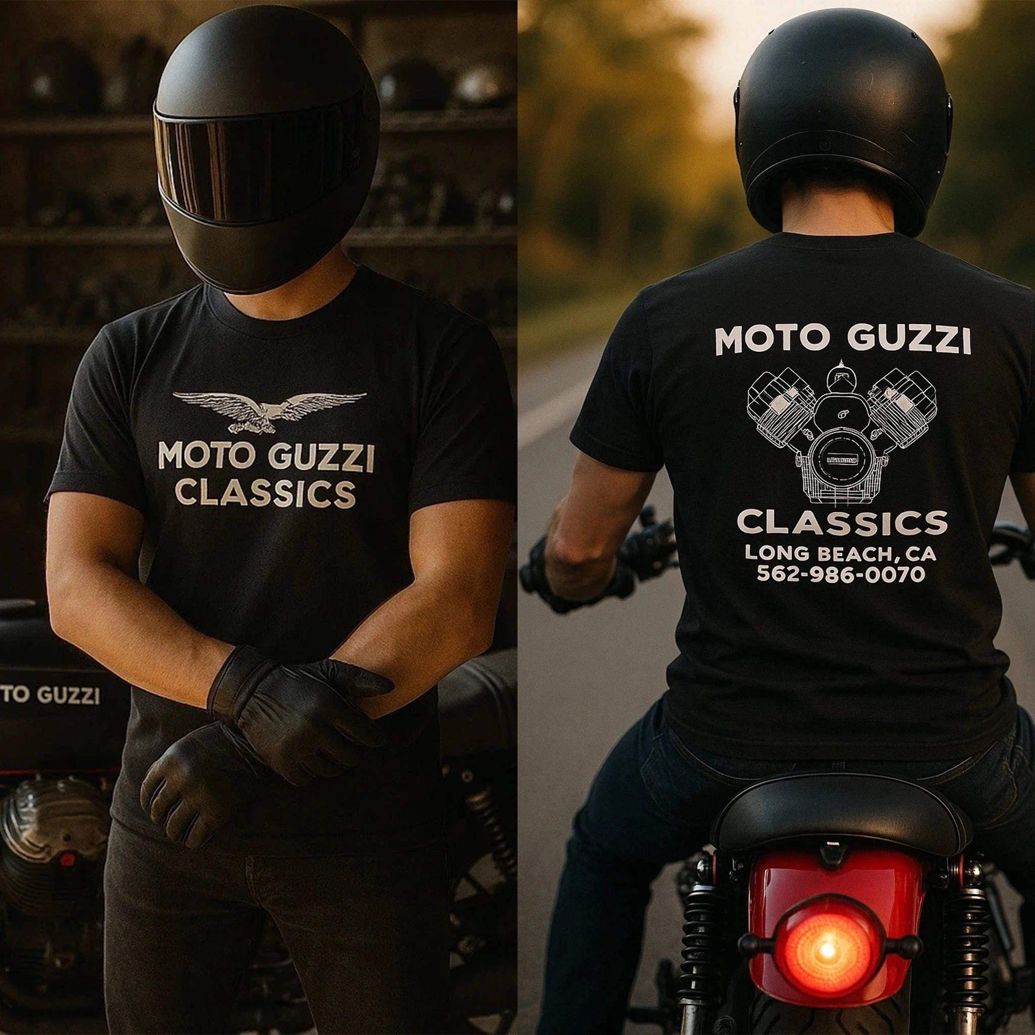 

Модная хлопковая футболка с принтом в мотоциклетном стиле 2026 — новая футболка Moto Guzzi с коротким рукавом, идеально подходит для вечеринок, дома и на каждый день