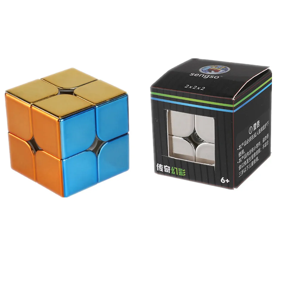 Kostka Rubika Magnetyczna 2x2 z Powłoką, Profesjonalna Kostka Szybkościowa, Cubo Magico, Puzzle, Zabawka dla Dzieci, Prezent