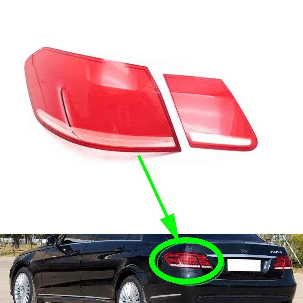 

For Benz E-Class W212 E200 260 2014 2015 Taillight Cover Car Taillamp Lens Glass Replacement Rear Lampshade Brakelights Shell