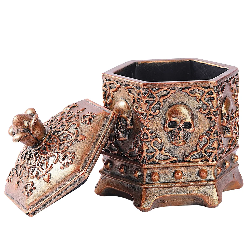 Goth Gifts Decor Skull Decoration Decorative Storage Boxes for Jewelry