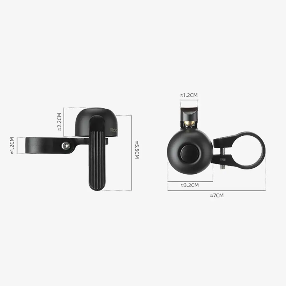 Bicycle Bell Left Right-Handed Users Bike Bell Clear Long Sound Bike Ring Bell For 22.2 Mm Handlebars Diameter Dropship