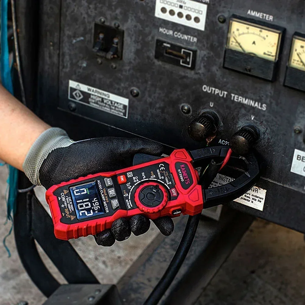 HT208D 1000A Current Digital Clamp Meters Ammeter Test Electrical Multimeter Clamp Meter AC DC Digital