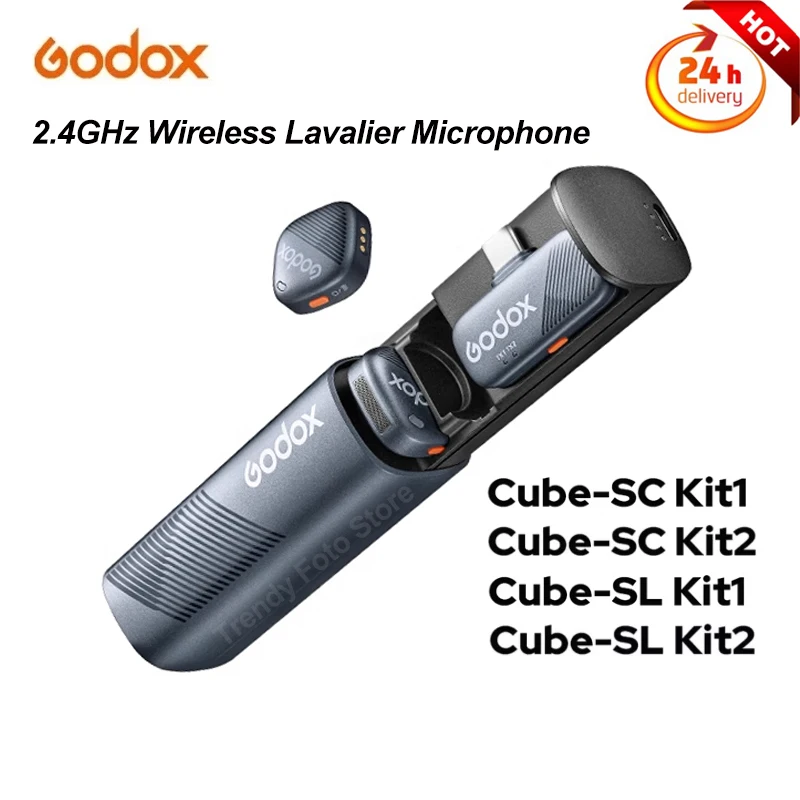 

Беспроводная микрофонная система GODOX Cube-SC/SL 2,4 ГГц Макс. Аудиозапись LOS Range Pro 300M для прямой трансляции интервью и видеоблогов