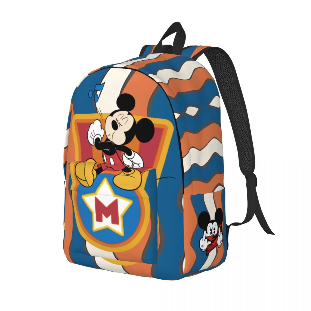 Portable Disney Kindergarten Bag Travel Retro Washable Mickey Mouse For Men Women Kindergarten Bag Gift