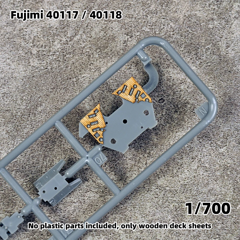 Modell-Upgrade-Teile Lasergeschnittene Holzdeckplatte mit selbstklebender Ankerkette für 60005 40117 40118 Fujimi IJN Fuso 1/700 1/35 – Detail 5