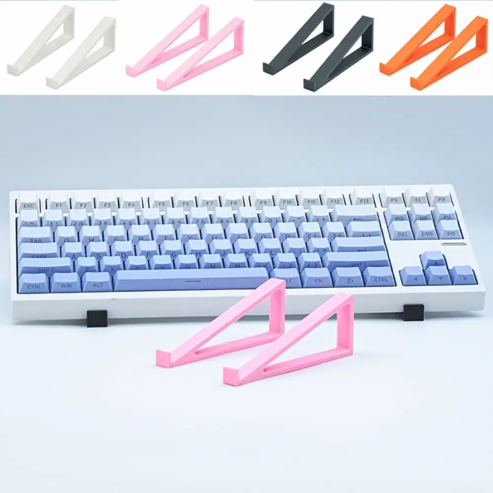 1 Pair Portable Keyboard Elevated Stand Accessories Plastic Computer Keyboard Riser Raised Keyboard Angle Monitor Holder