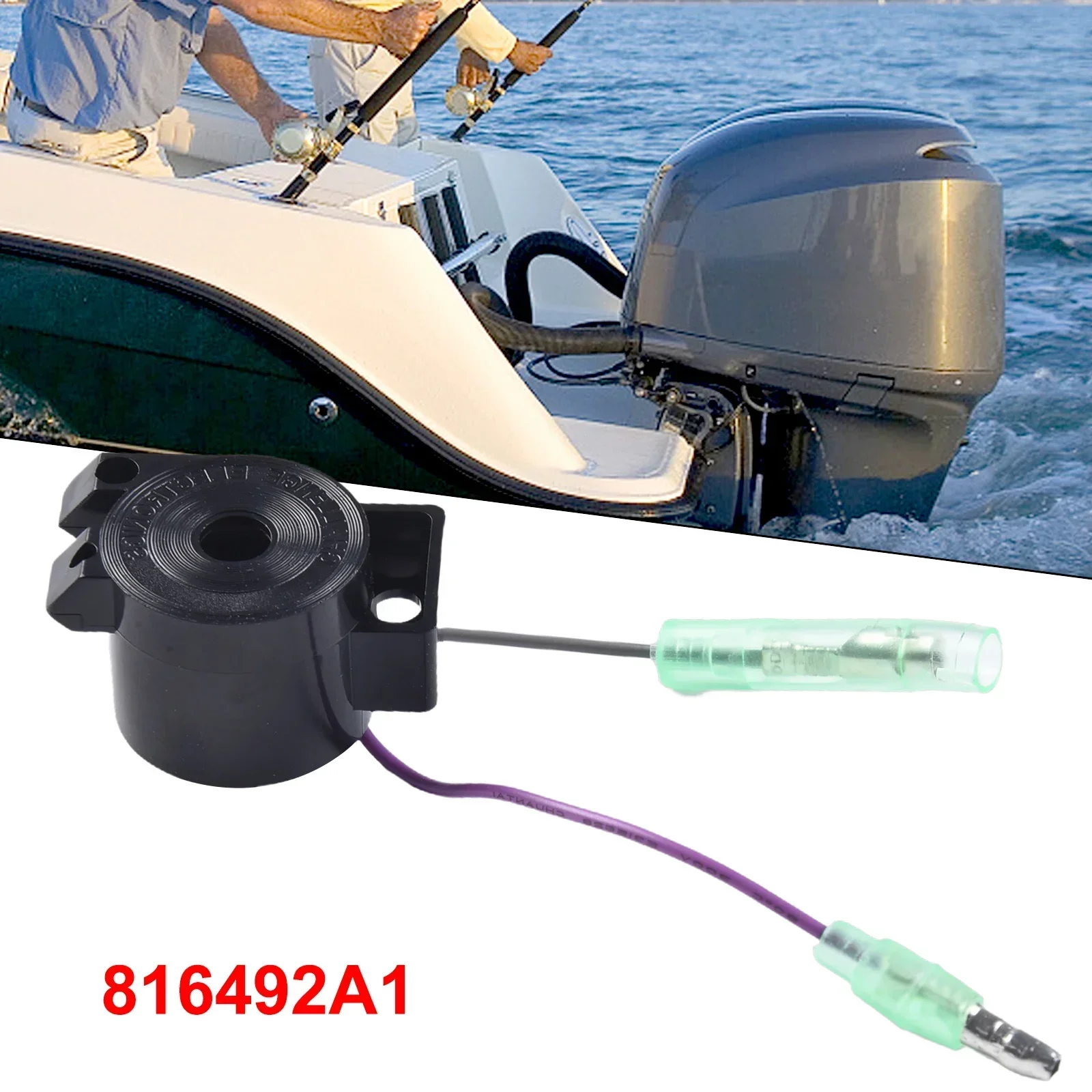 Outboard Buzzer Audio Alarm peringatan kotak Remote Control mesin tempel 816492A #816492A1 suku cadang mobil pengganti