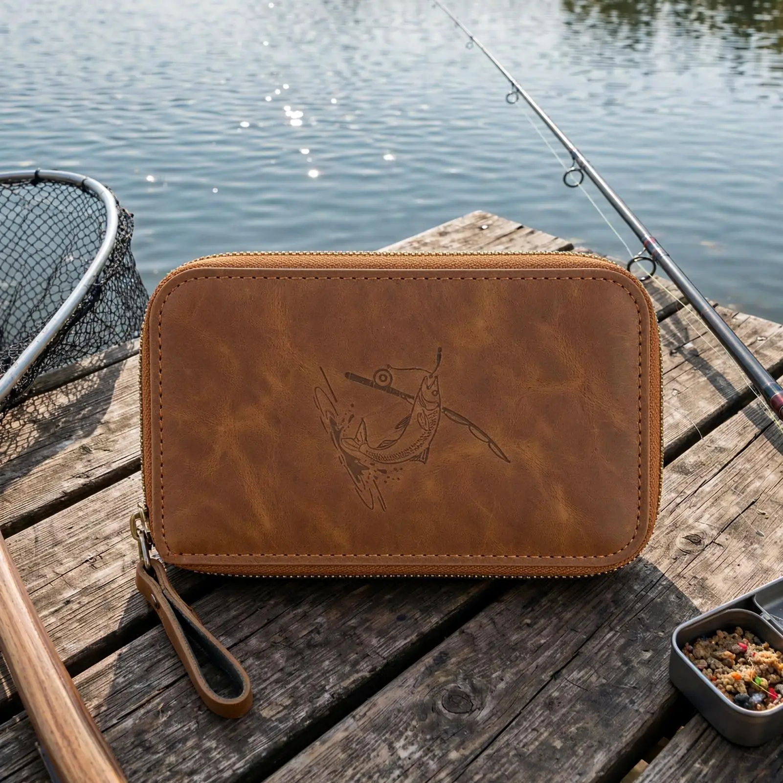 Waterproof Portable Lure Storage Bag Multiple Compartments Fit Stream Fly Fishing Gear Sequin Bait Lures Fishhook Storage