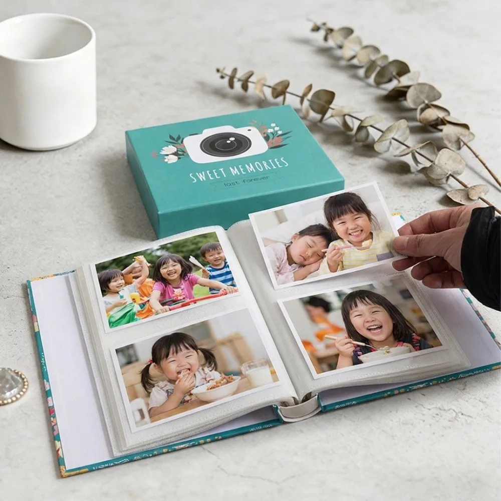 New 6 Inch 200 Pockets Photo Album Large Capacity Laminated Slip-in Picture Albums Insert Pocket Photo Storage Home Storage