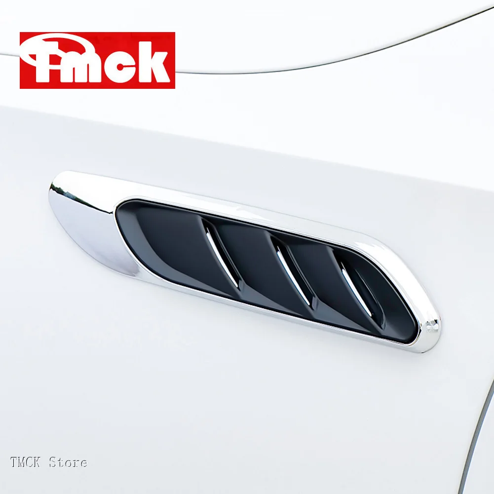 

For Mercedes Benz C E Class W206 W214 2022-2025 Car Accessories Door Side Air Vent Wing Fender Wind Vane Emblem Badge Sticker