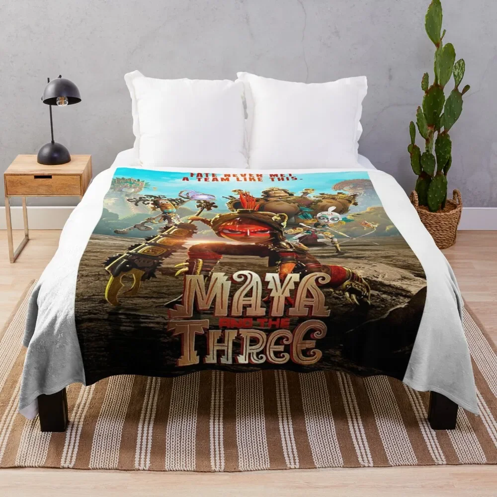 

Maya and the three Throw Blanket Soft Comfort Blanket for Reading Watching TV