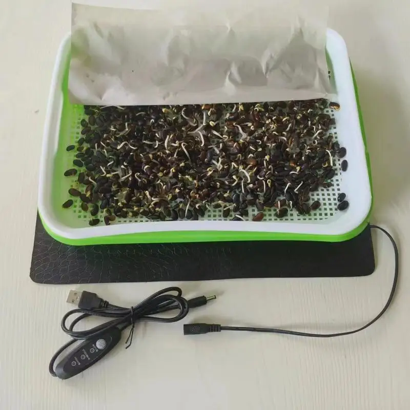 Heating Mat For Seedlings PVC Leather Heating Pad For Plants Waterproof 8.5W Indoor Plant Warming Mat 45-50 USB Warm Hydroponics