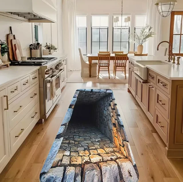 1 قطعة قبو النبيذ الحجري ثقب أسود تصميم ممسحة مناسبة للحمامات غرف النوم غرف المعيشة التخييم وسجاد حمام اليوغا