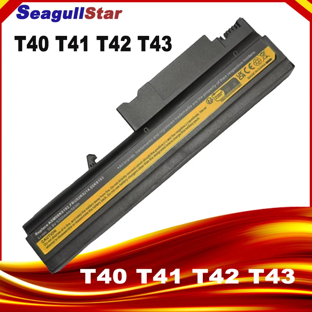Laptop Battery for Lenovo ThinkPad T40 T40P T41 T41P T42 T43 R52p 08K8194 92P1010 92P1011 92P1058 92P1060