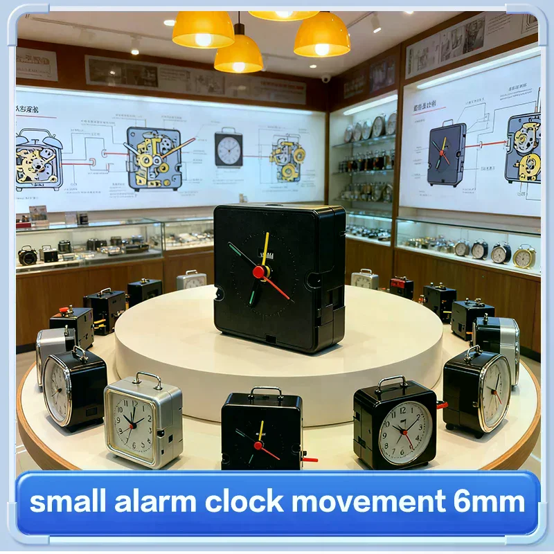 Table Quartz Alarm Movement Clock Machine,Quartz Clock Parts Alarm Clocks DIY Replacement Part Set
