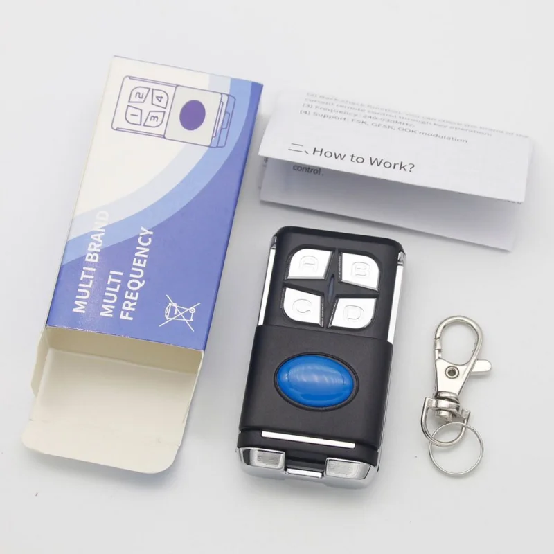 Smart Home Wireless 433 MHz Codice fisso e codice fisso Telecomando Copiatrice faccia a faccia Apriporta garage