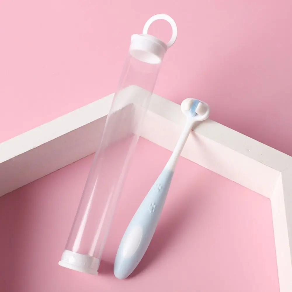 

Cartoon Triple Sided Toothbrush Oral Cleaning Soft Bristles Children Toothbrush Durable Ultra Fine