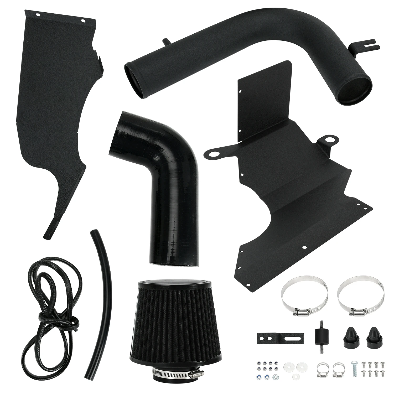 

Cold Air Intake System Kit w/ Heat Shield For VW Golf Skoda Polo Audi Q3 A3 EA211 1.2T/1.4T TSI Engines