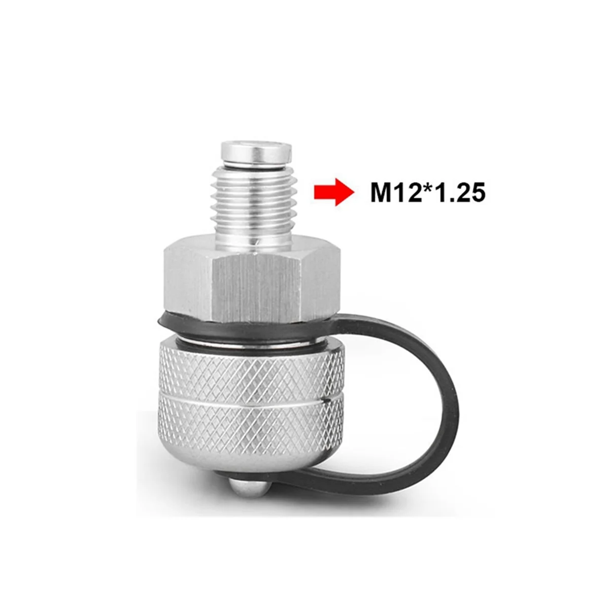 Quick Twist Oil Drain Valve with Magnet Leak Proof Stainless Steel Drain Hose Attachment M12x1.25