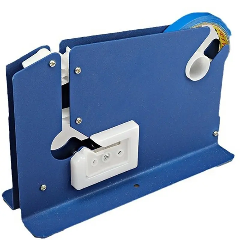 

A25I-Metal Bag Sealer Manual Bag Sealer Tape Dispenser With Trimmer Cutter Anti-Slip Plastic Bag Sealing Machine