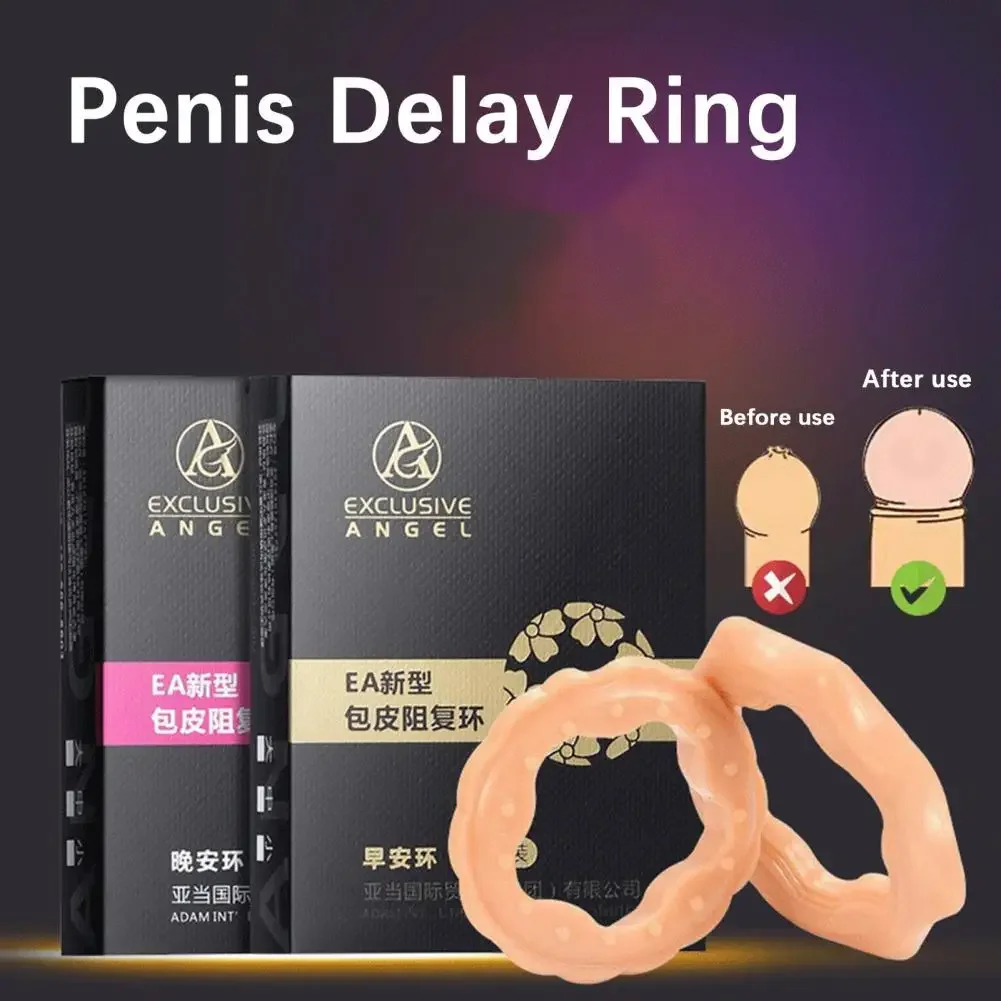 القضيب تأخير حلقة الرجال دائرة لينة الديك تعزيز متعة الجنس السائل المنوي قفل سيليكون مصحح منتجات الذكور الكبار #1