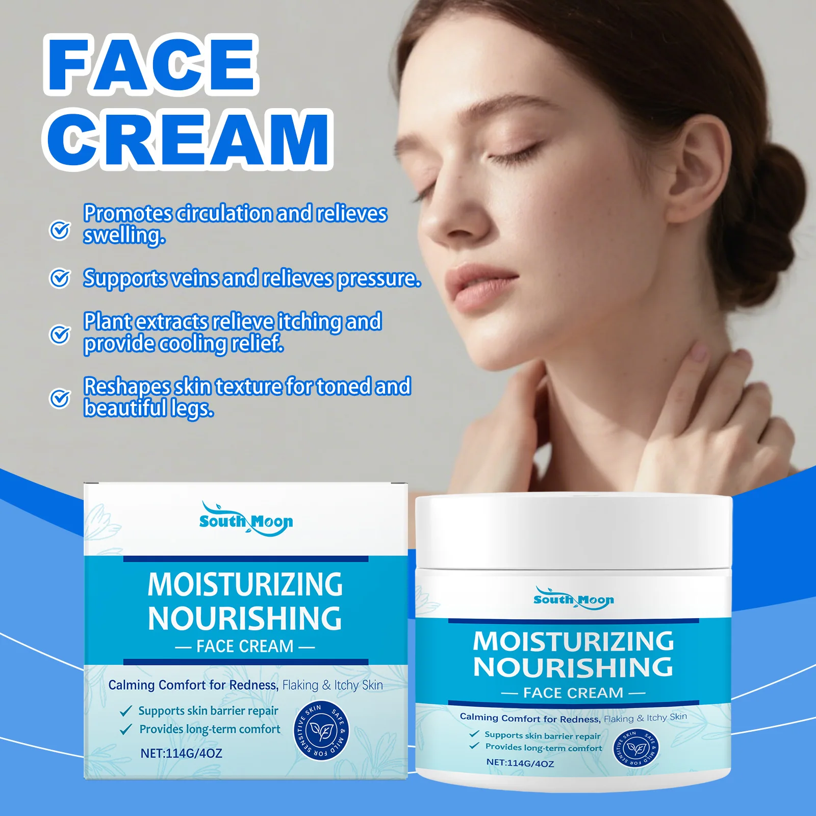 

Cream Gentle Exfoliation Hydrating Nourishing Relieving Redness Itching Peeling Repair Skin Barrier Moisturizing Comfort Cream