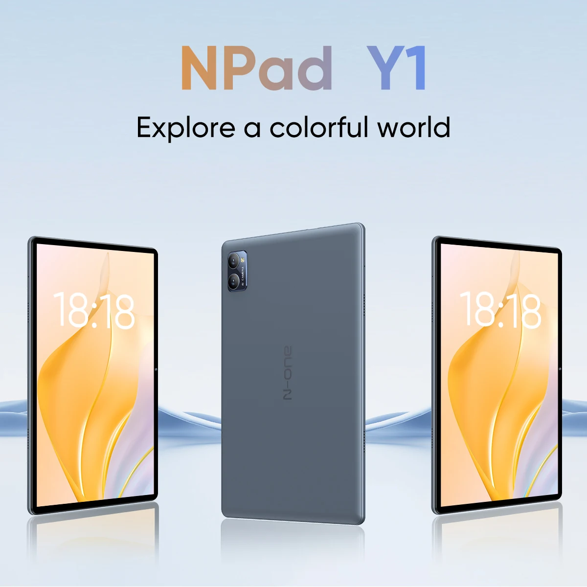 N-ONE Npad Y1 10.1 Inch Tablet Android 14 8(4+4)GB 64GB 1280*800 IPS Screen 5000mAh Battery UNISOC RK3562 4-Cores WIFI Tablet