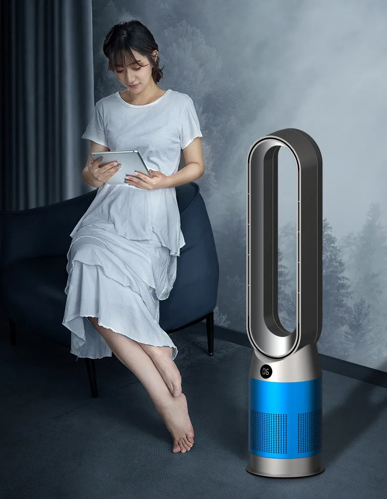 42 Inch 220V Bladeless Fan Dual-Purpose Cooling And Heating Home Silent Heater Quick Air Circulation And Purification Tower