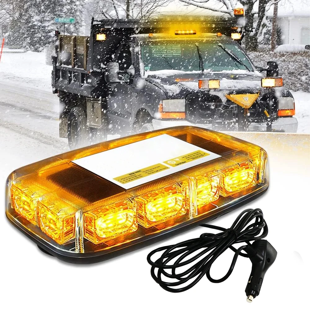

Roof Top 72 LED Strobe Lights Emergency Safety Hazard Warning Light LED Flashing Light Bar Magnetic Mount for 12V 24V Car Truck