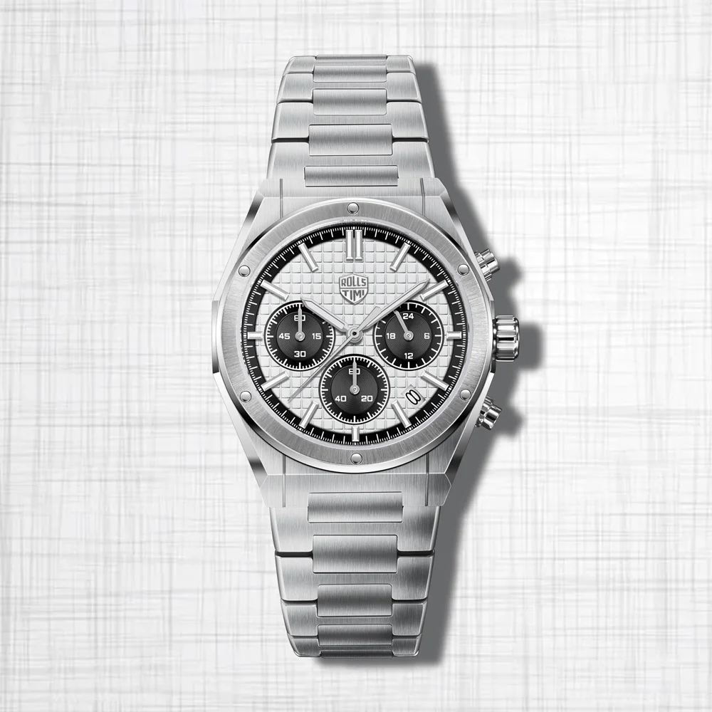 2025 New Engineer Design Rollstimi Chronograph Men's Watch Top Luxury Quartz Watch For Men 316l Stainless Steel Waterproof Watch
