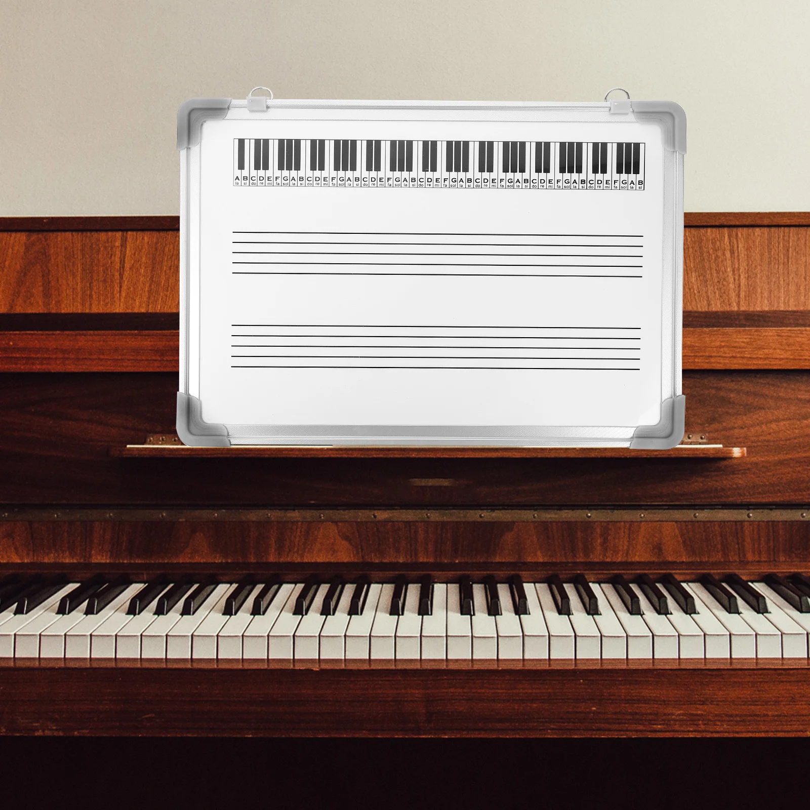 لوحة بيضاء لموظفين الموسيقى، لوحة تعليمية للفصول الدراسية قابلة لإعادة الاستخدام لكتابة الملاحظات، لوحة مسح جاف للموظفين، أدوات تعليمية للمساعدة في التعلم