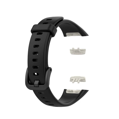 Imagen 2 del producto Correa de silicona para Huawei Band 6/6 Pro, correa con funda protectora de pantalla completa de TPU, correa de repuesto para pulsera Honor Band 6