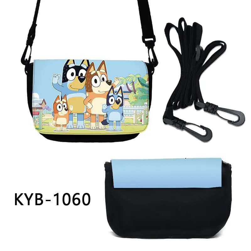 

New Style Blueys and Bingo Anime Figure Printing Cartoon Mnin Backpack A Shoulder Bag Messenger Bag Birthday Gift