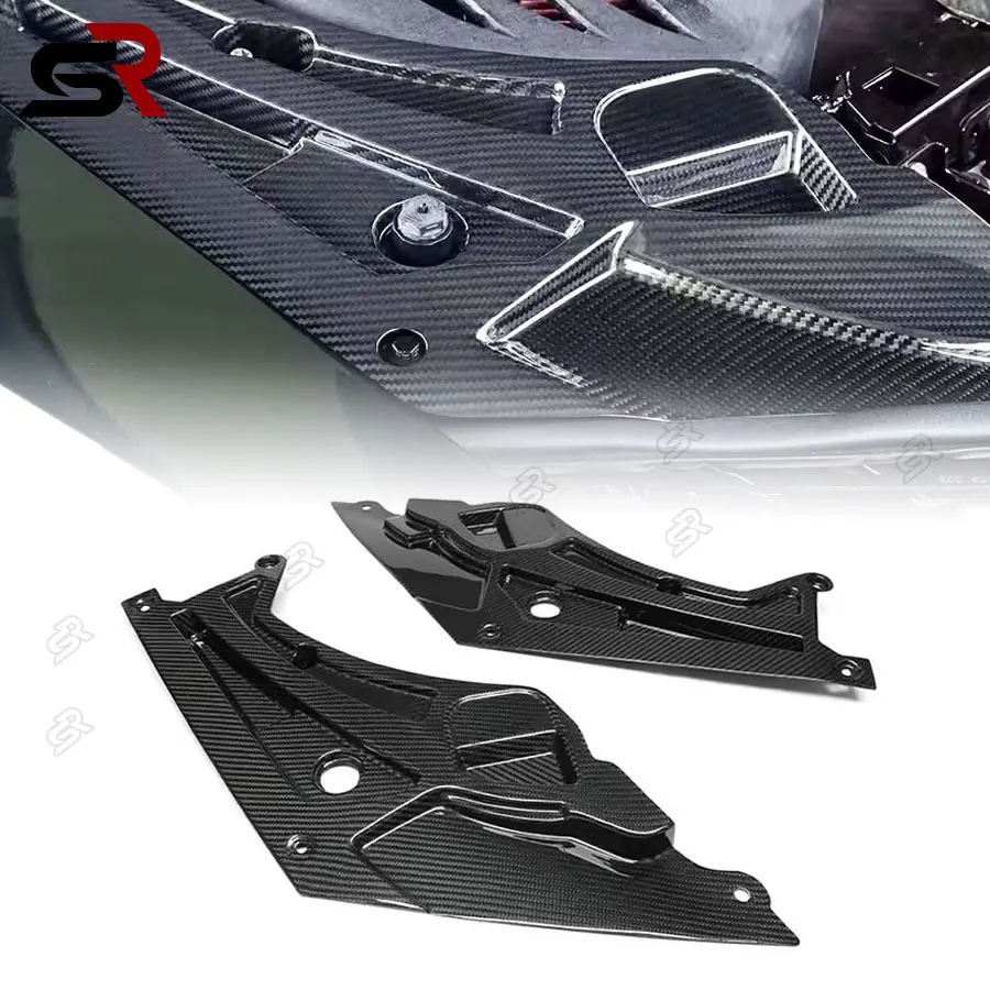 For BMW M3 M4 G80 G82 Carbon Fiber Engine Bay Shield Header Cover Battery Cover Tuning Accessories Body Kits