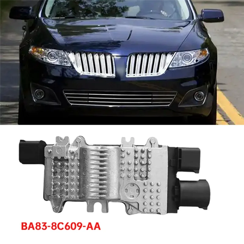 سيارة المقاوم مروحة المحرك وحدة التحكم في مروحة التبريد BA83-8C609-AA لفورد توروس لينكولن MKS 3.5L 2010-2012 BA838C609AA-A61E