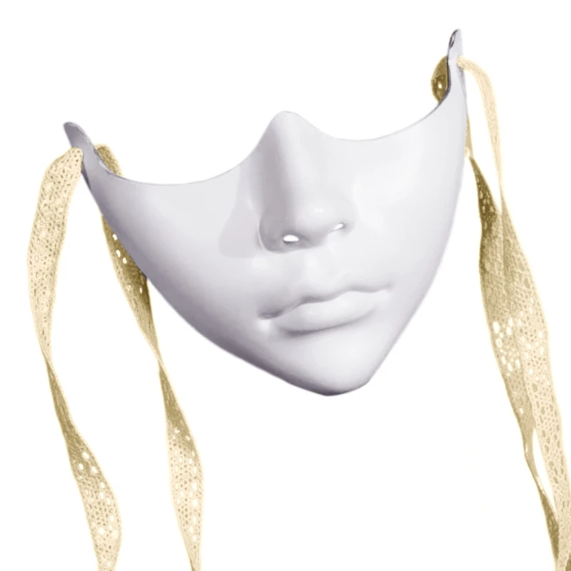 652F maskarada maska ​​fantomowa maska ​​pół twarzy dla kobiet mężczyzn Cosplay Party Photography Rekwizy