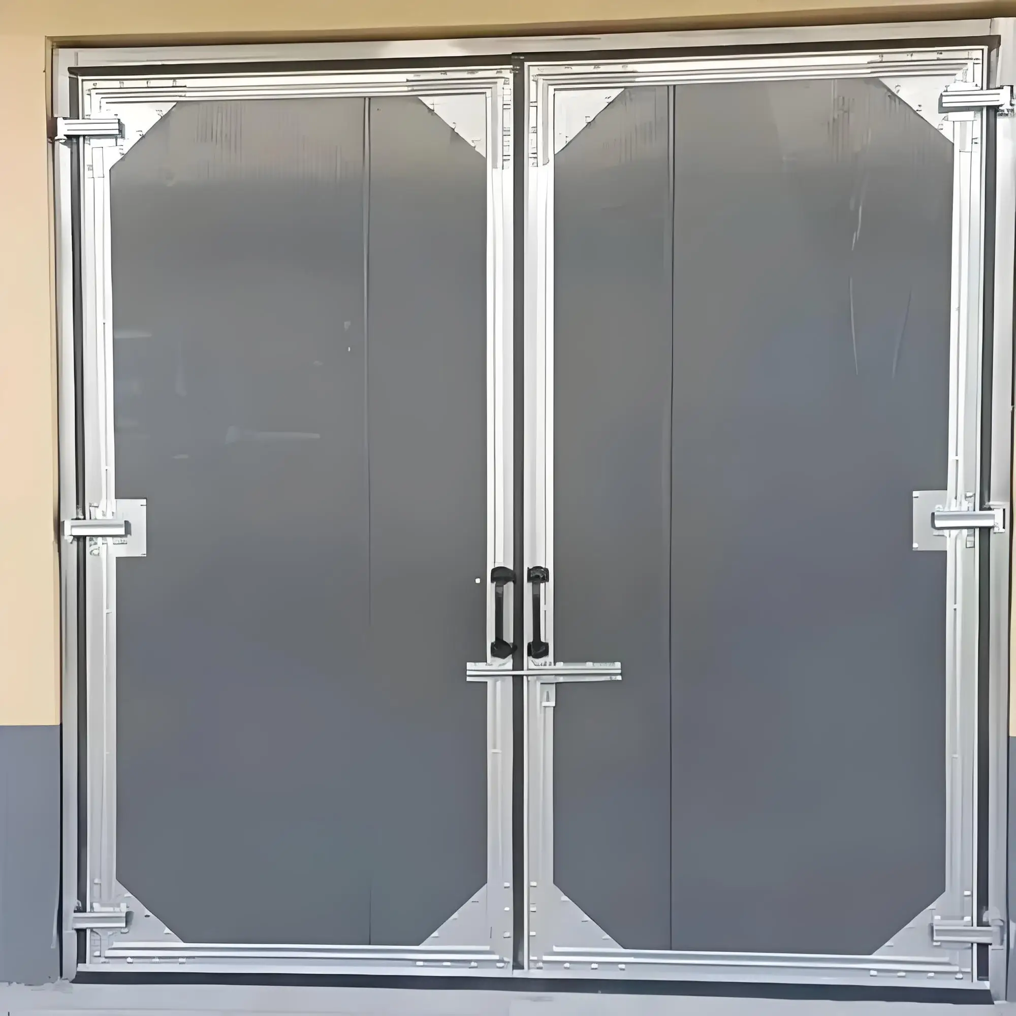 High Quality Modern Design Automatic Industrial Folding Steel Door Multi-Purpose Waterproof Small Workshops Aluminum