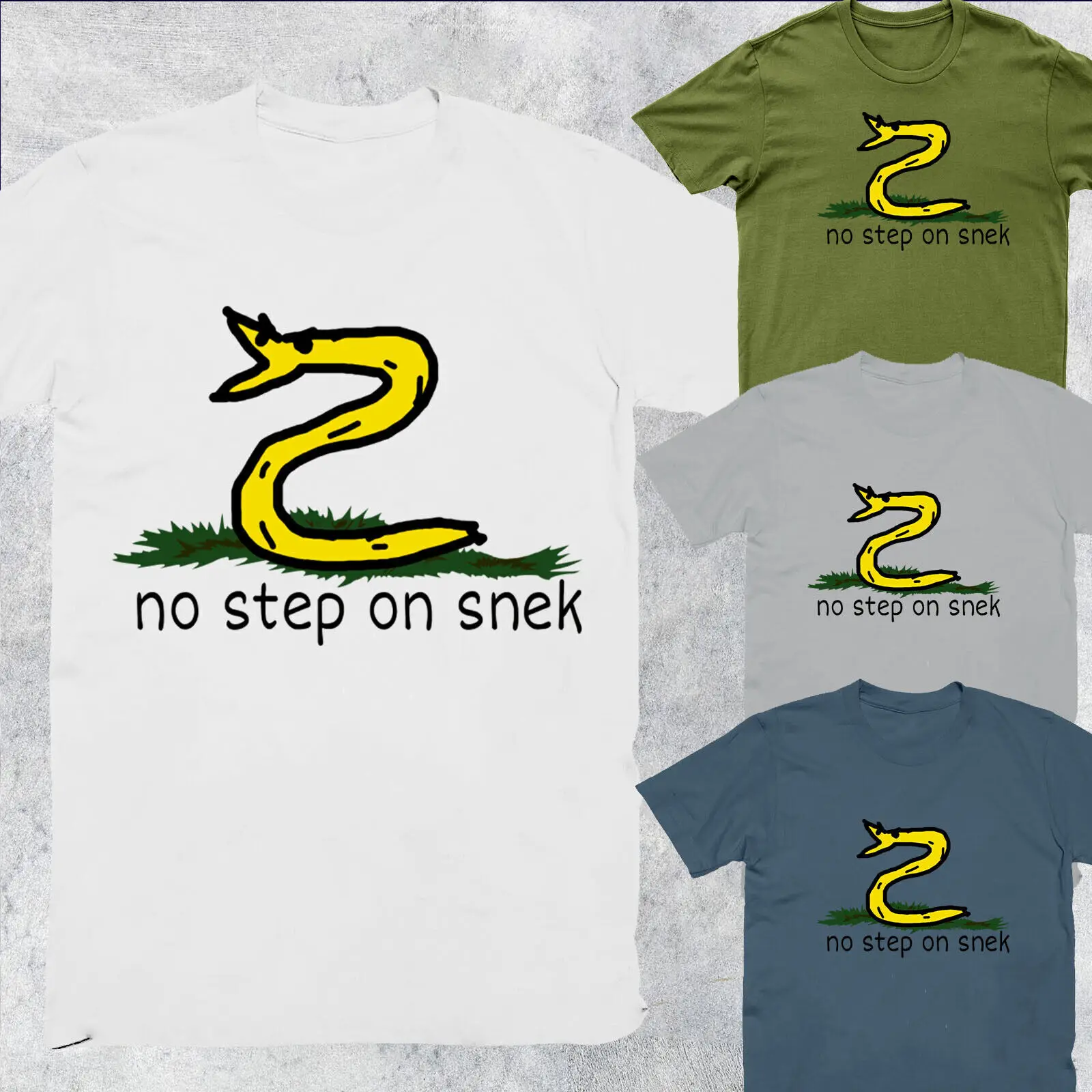 No Step On Snek Tee Top T-Shirt Da Donna Oversize Da Uomo Unisex # D # P1 P1 # Pr-image