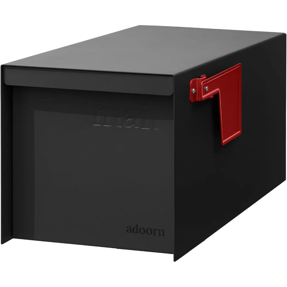 

Большой почтовый ящик из оцинкованной стали, 9,5 x 9,5 x 19,5, современный дизайн для писем, журналов и упаковок