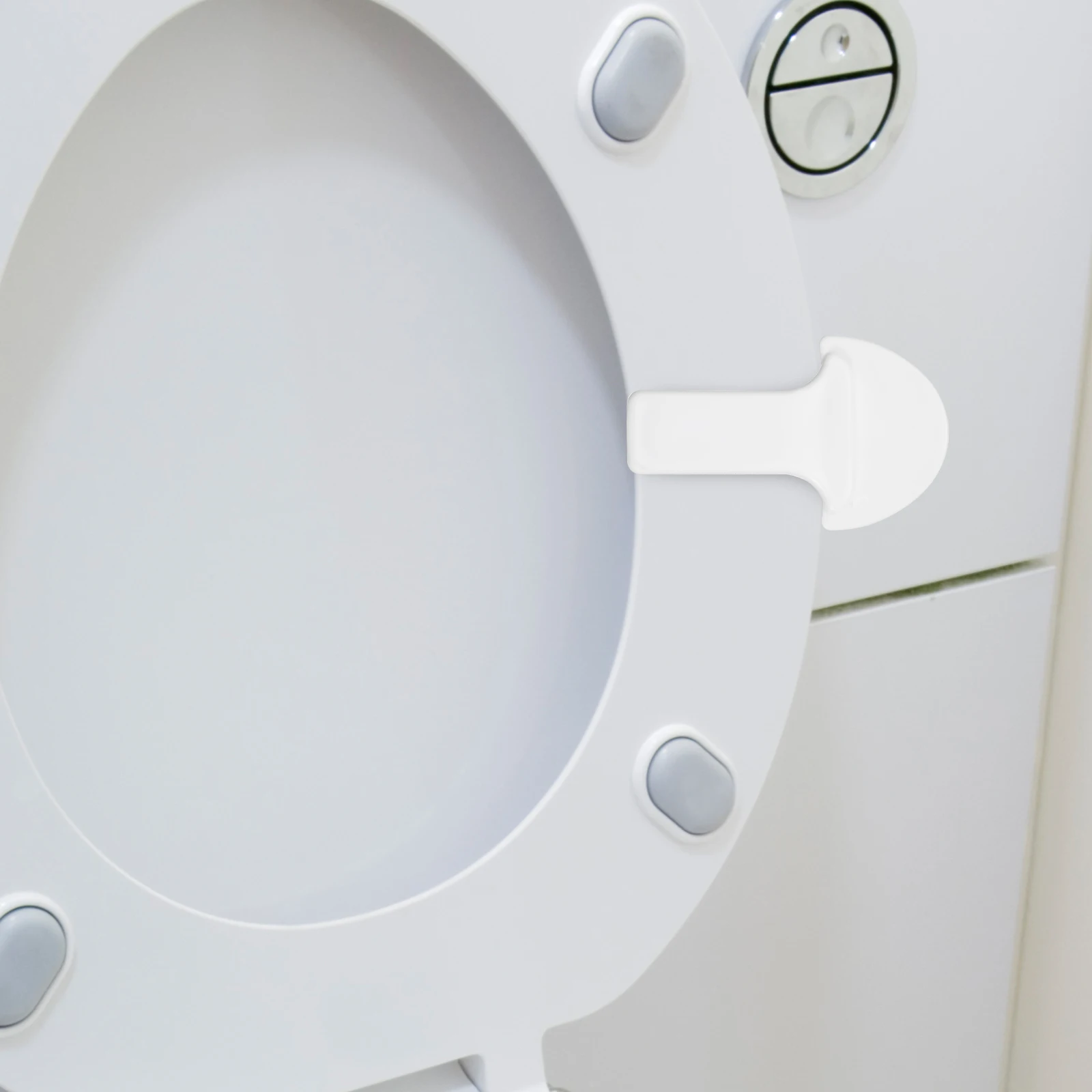 

2 pcs Toilet Seat Lifter Adhesive Abs Cover Picker Holder Riser Gadget Bathroom Part Lid Tool Fit Easy Operate Bowl Tab