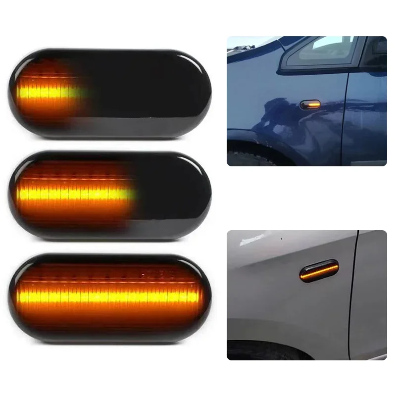 SEAT Ibiza 6L Cordoba Toledo Leon MK1 MK2 LED dynamiczne boczne światło obrysowe włączony kierunkowskaz dla Octavia Worldmuma