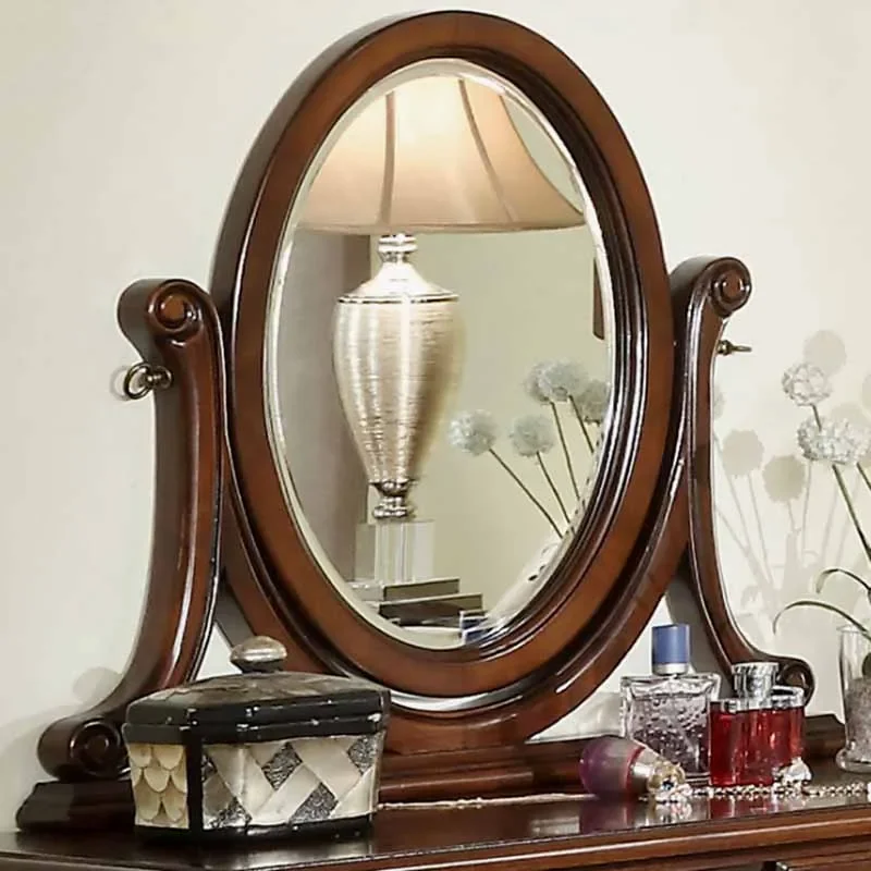 Scatola aperta da donna Piccola cassettiera Eithe Cassetti Sgabello Toeletta di lusso in legno Specchio per trucco Hotel Comoda Pra Quarto Furniture