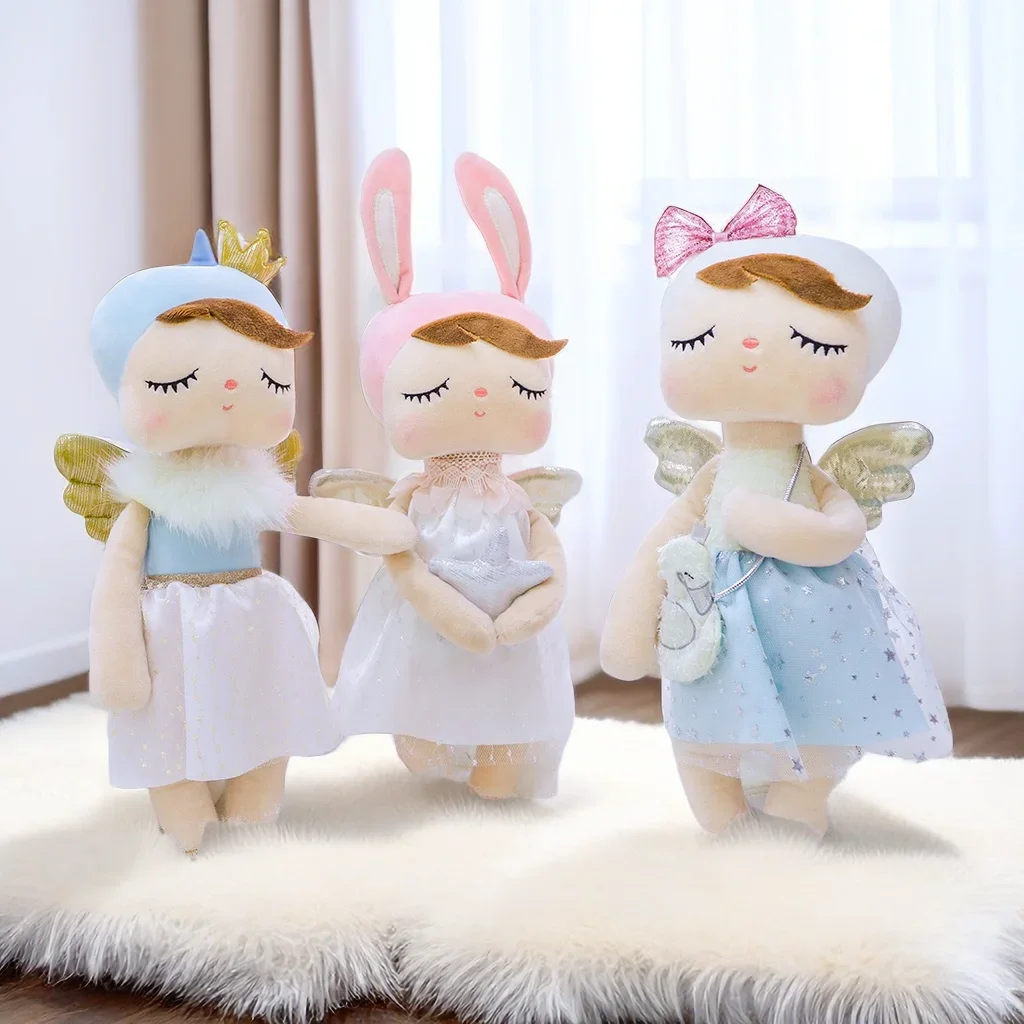 Original Metoo Angela Doll Set Cute Plush Angels Princess Birthday Children's Plush Children Angela Metoo Plush Doll Toys Gifts